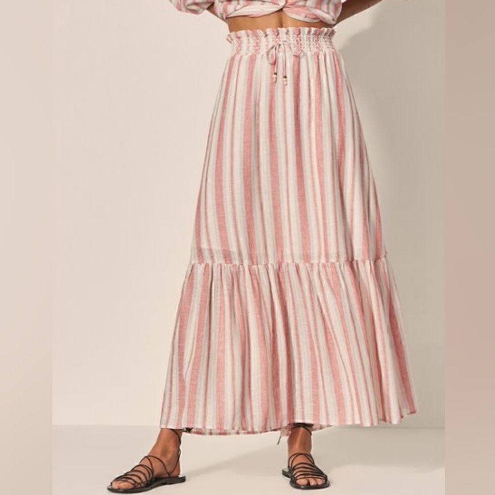 Kivari Hailee Maxi Skirt Hailee Stripe Size 14 NWT